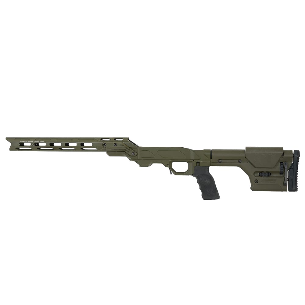 Cadex Defense Field OT OD Green Chassis for Remington 700 SA DSSF 3.055" Mag. with Competition Forend Upgrade STKFOT-REM-RH-SA-ODG USED
