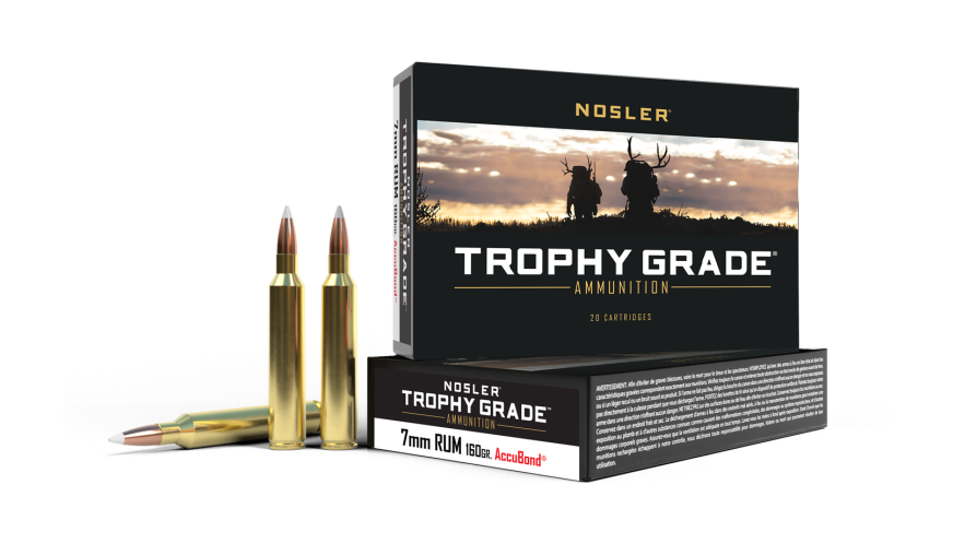 Nosler Trophy Grade TGA - 7mm RUM 160g AB SP (20ct) Ammunition 60048