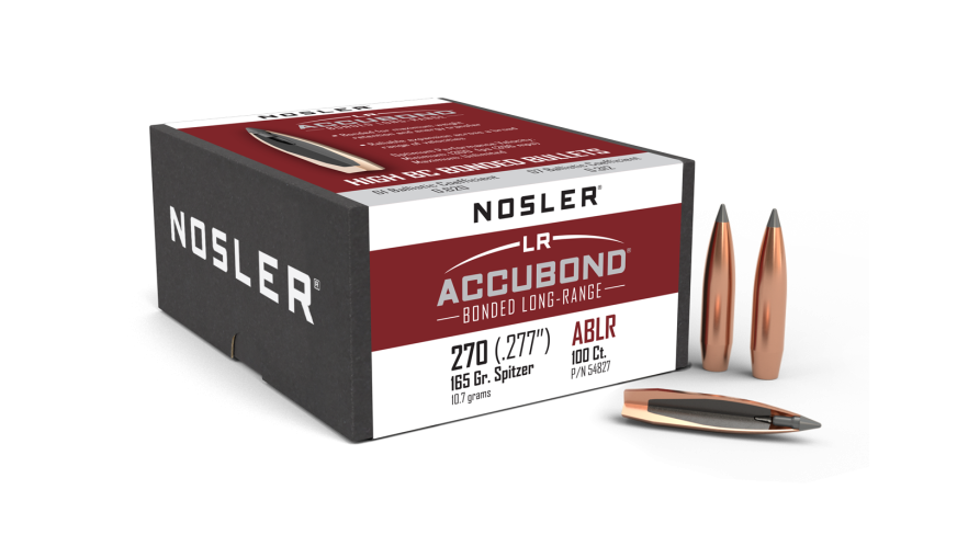 Nosler AccuBond Long Range ABLR - 270 165g SP (100ct, M/P of 3) Bullets 54827