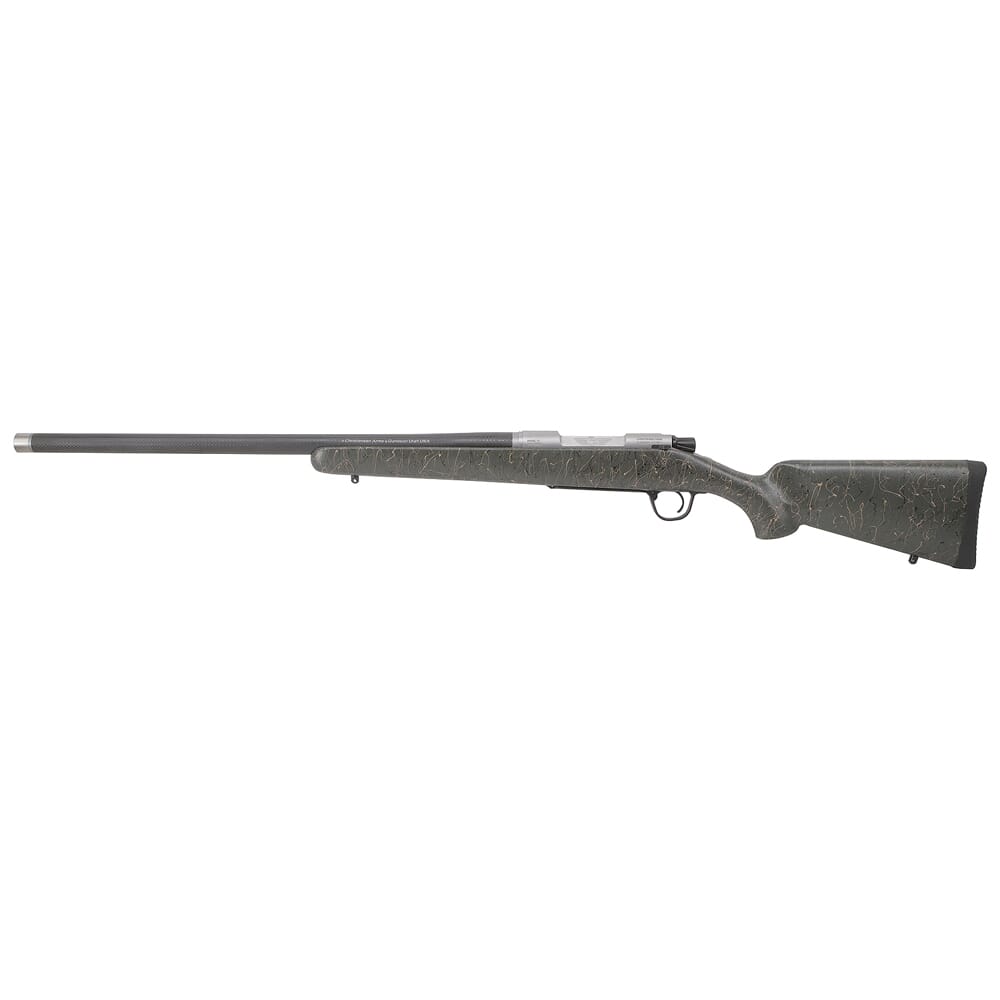 Christensen Arms USED Ridgeline .30-06 Sprgfld Green W/ Black and Tan Webbing Rifle CA10299-F14413 Very Slight Blemish on Carbon Fiber Bbl UA2870