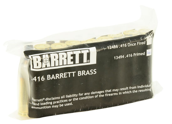 Barrett .416 Primed Brass w/ Head Stamp 13494