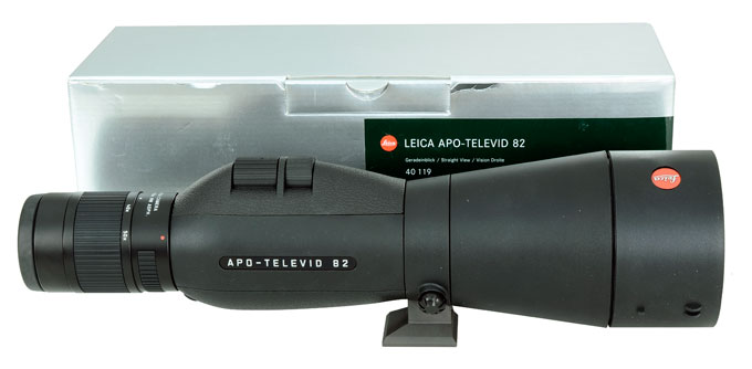 Leica APO Televid Stright 82mm Spotting Scope w/ 25-50x eyepiece-UA634