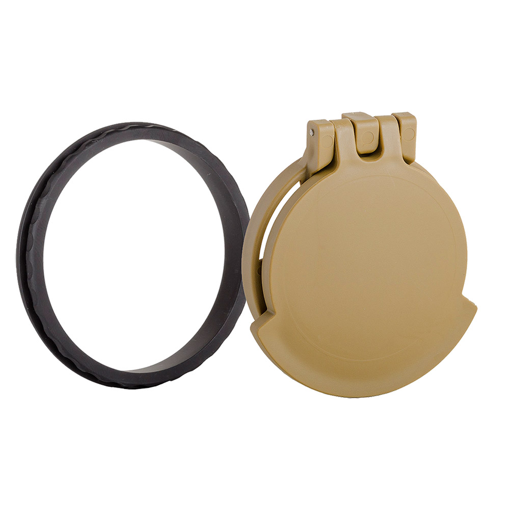 Tenebraex Objective Flip Cover RAL8000/Black for Bushnell Elite Tactical 3.5-21x50 52FC03-50NFCC-FCR