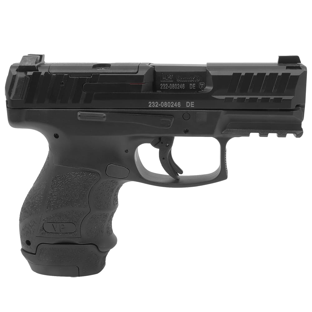HK VP9SK-B 9mm 3.39" Bbl Optics Ready Subcompact Push-Button Pistol w/(1) 15rd, (2) 12rd Mags & Night Sights 81000809