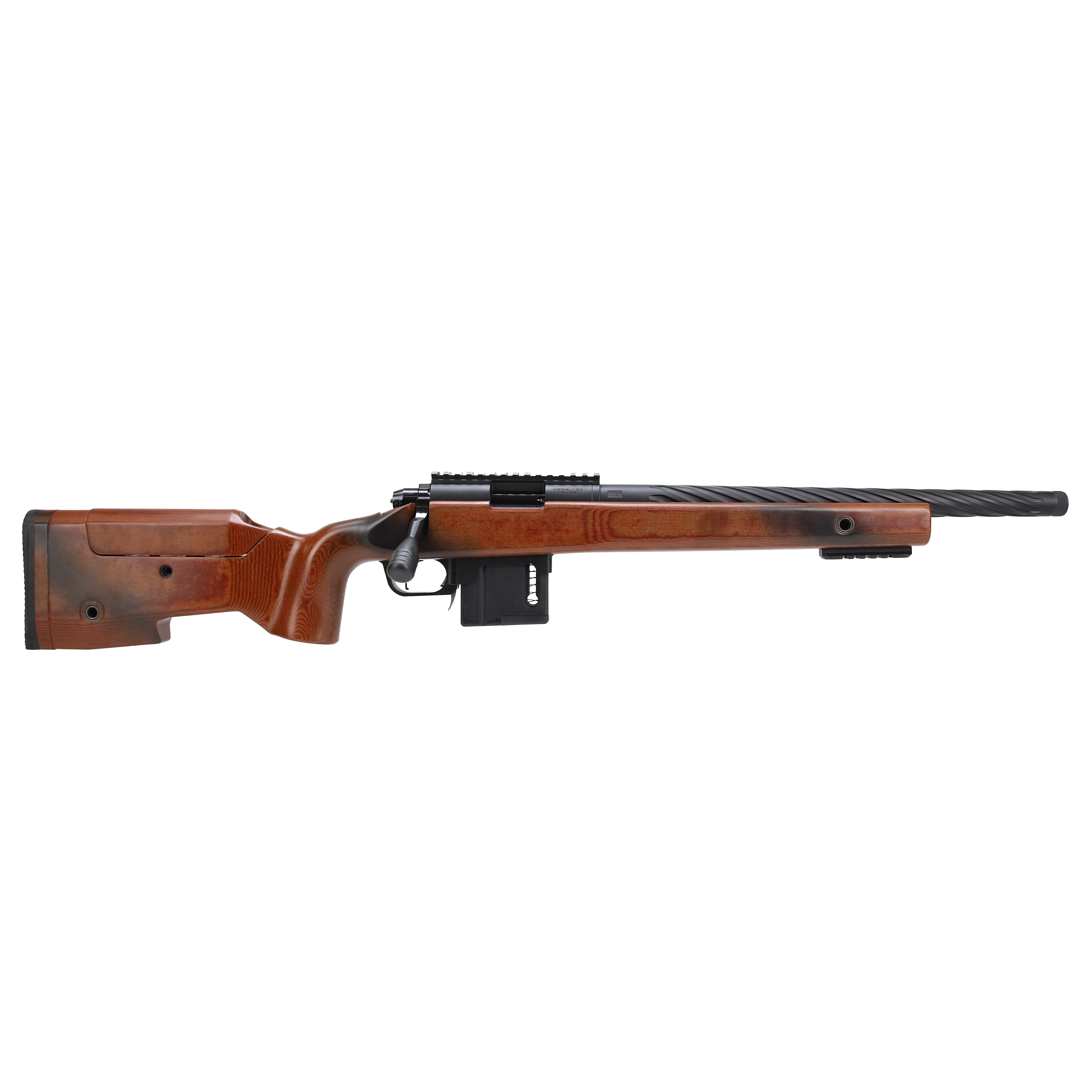 Vudoo Gun Works Gen2 RH 22LR 18&quot; Ace MTU Spiral Flute 1/2-28 20MOA TT Primary Foundation Exodus Light-w/Bag Hook FRI-22LR-G2-MTU18SFT-FECD