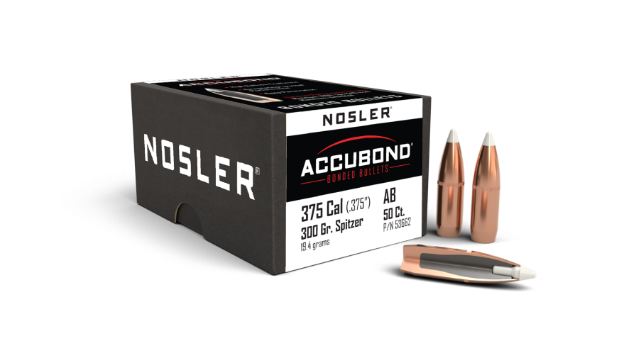 Nosler AccuBond AB - 375 300g SP C725 (50ct, M/P of 3) Bullets 53662