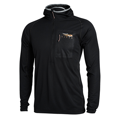 Sitka Core Lt Wt Hoody Sitka Black Large 10051-BK-L