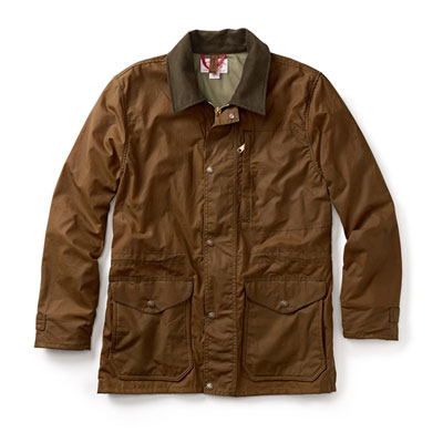 Filson Cover Cloth Mile Marker Coat Brown LG 10409