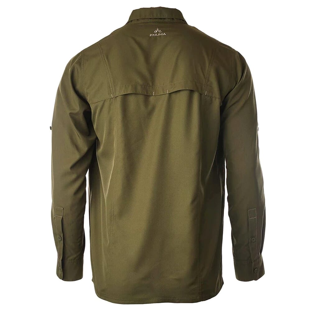 Pnuma Outdoors Long Sleeve Shooting Shirt Dark Olive 3XL PLSSSCYXXX