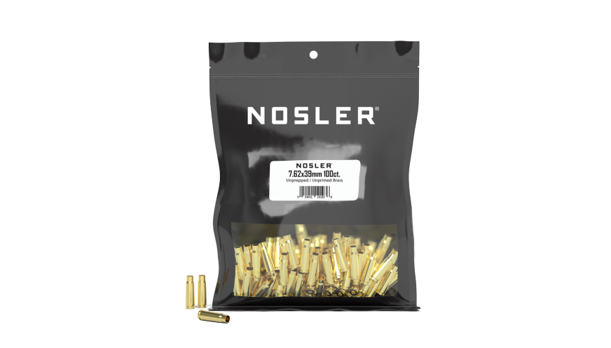Nosler Brass - 7.62x39 (100ct) Bulk Brass Bag 10193