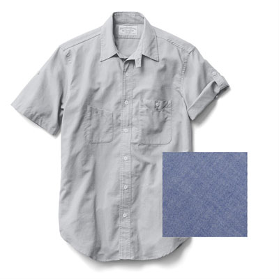 Filson Mens XS Blue Short Sleeve Scout Shirt 10384-BE
