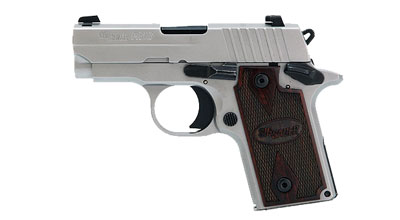 HDW, Natural Stainless Frame & Slide, SIGLITE Night Sights, Rosewood Grips 238-380-HDW