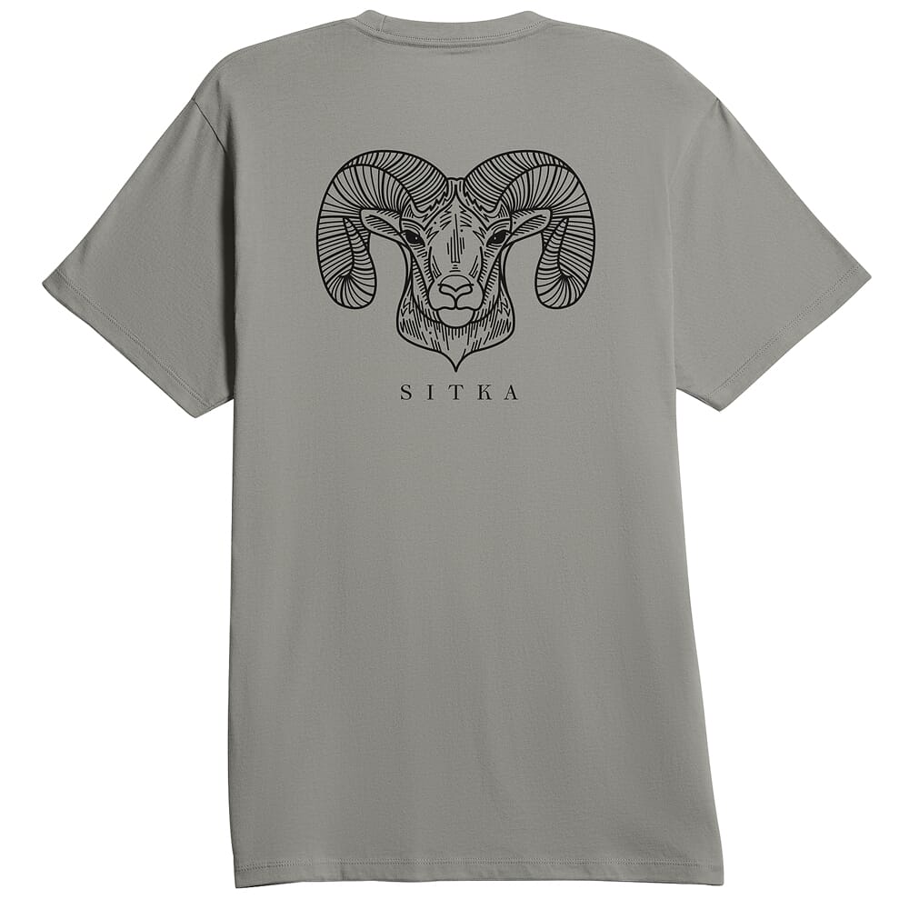 Sitka Gear Ram Tee Field Gray Medium 600227-FIG-M