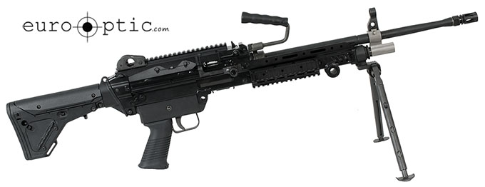 MGA MK 46 Loaded Rifle. Comes with Tripod adapter, MGA Rail System, Top cover w/rail & Iron Sight and Bipod. MPN MGA820.B