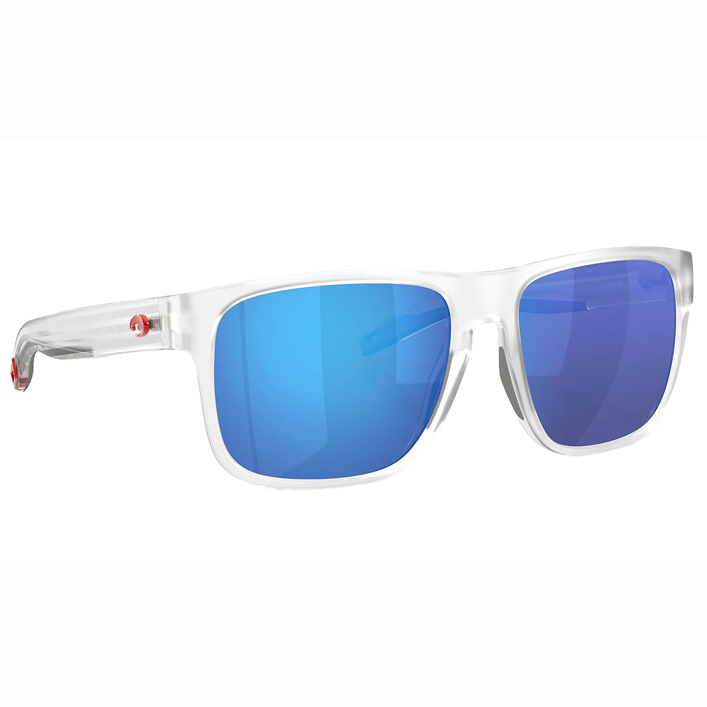 Costa Starboard &amp; Stripes Collection Spearo XL Matte Clear Frame Blue Mirror 580G Lenses 06S9013-90132259