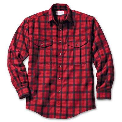 Filson Alaskan Guide X-Long Red/Black Shirt FIL-12007-RedBlack-M-LONG