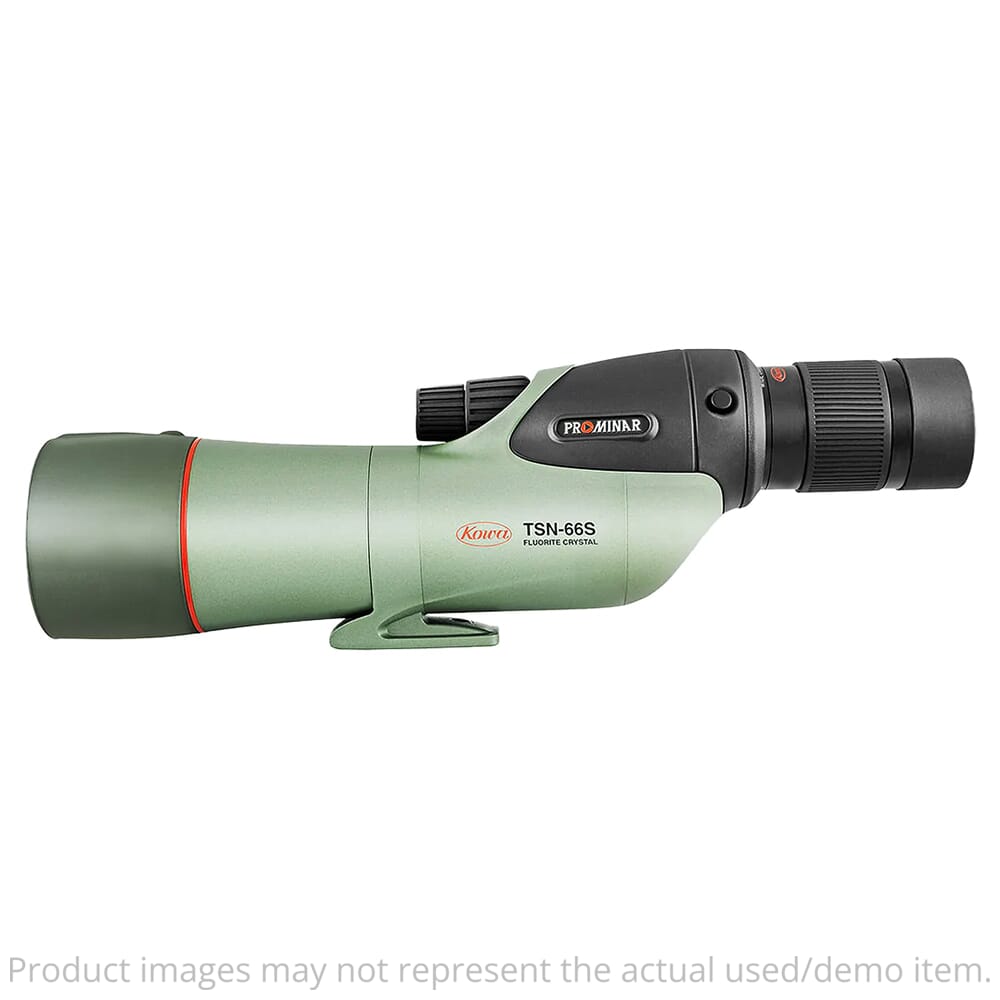 Kowa USED TSN-66 PROMINAR Straight Spotting Scope w/Pure Fluorite Lens & TE-11WZ II Zoom Eyepiece TSN-66S-ZM-SET - Small Scratch on Foot UA5646