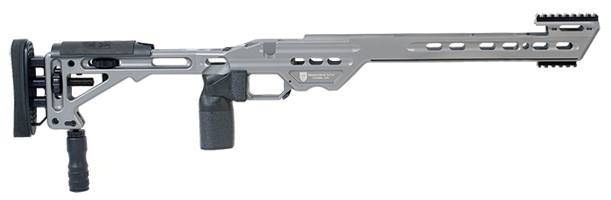 Masterpiece Arms BA Chassis Rem700 SA RH Gunmetal