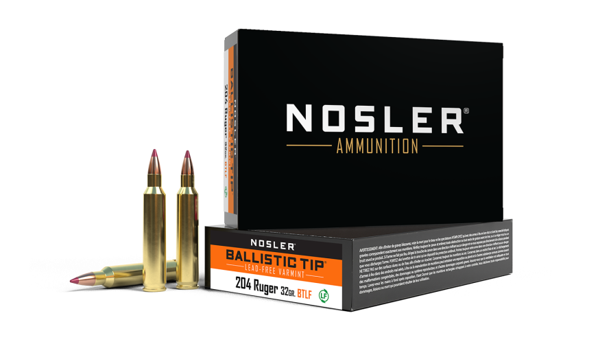 Nosler BT Varmint BTA - 204 Rug 32g BTLF SP (20ct) Ammunition 61040
