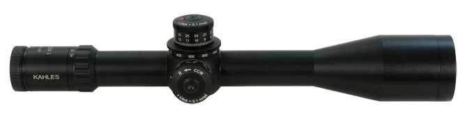 Kahles K 6-24x56 illuminated Mil Dot 6 Reticle w/ CCW-UA770