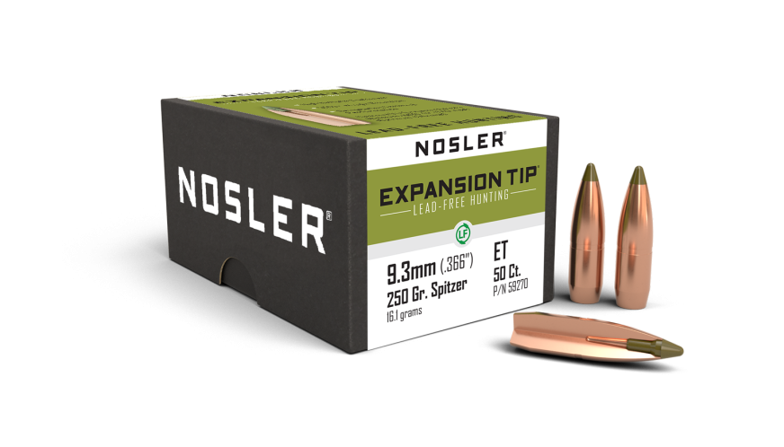 Nosler E-Tip ET - 9.3mm 250g SP b770 (50ct, M/P of 3) b770 Bullets 59270