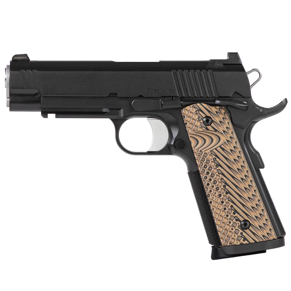 Dan Wesson Specialist Commander .45ACP Blk Duty Finish w/Fixed Trit Night Sights, Light Rail, Magwell, Ambi Safety, G10 Grips, 8rd Pistol 01808