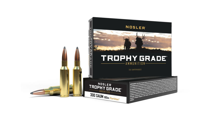 Nosler Trophy Grade TGA - 300 SAUM 180g PT SP (20ct) Ammunition 60062