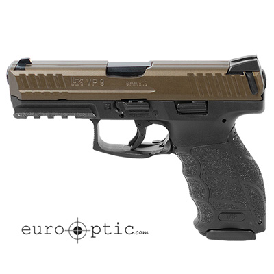 HK VP9 9mm Midnight Bronze Handgun (2) 10rd Magazines 81000138
