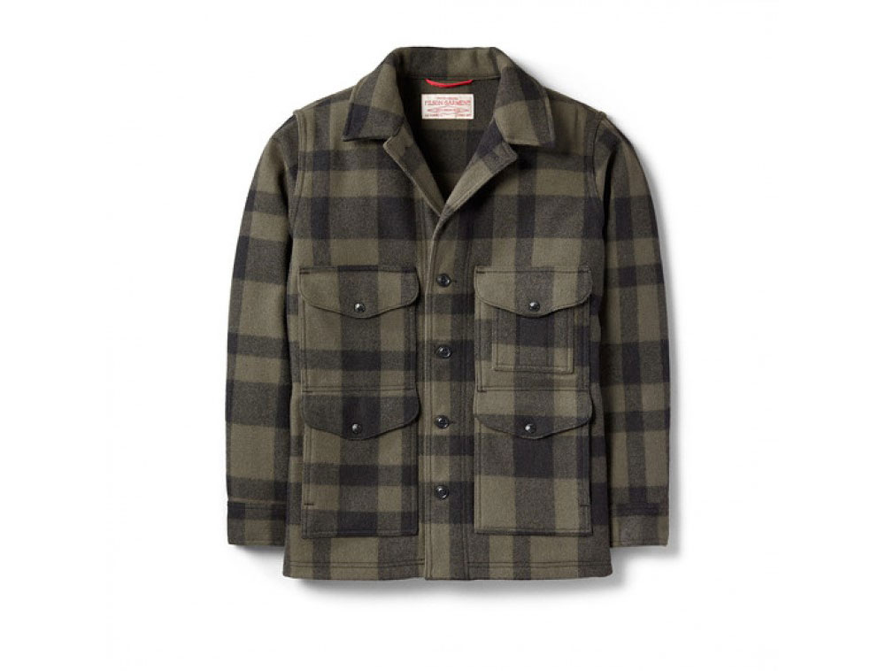 Filson Wool Mackinaw Cruiser Otter Green Black 2XL 10400