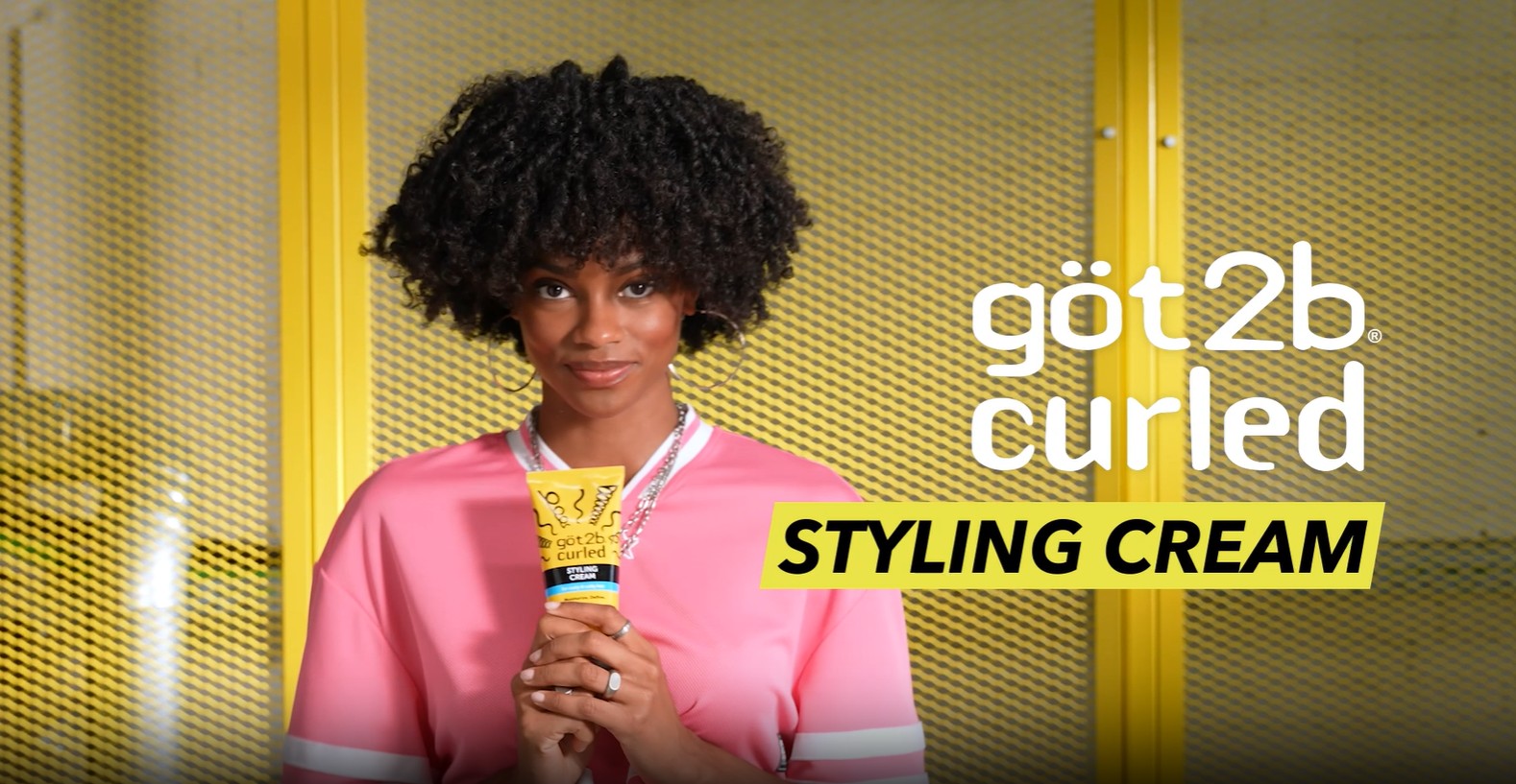 thumbnail video image 3 of got2b Curled Styling Cream for Curly & Coily Hair, Tames Frizz with a Soft Feel, 6 oz, 3 of 10
