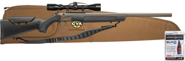 Accura LRX 330 ELR 30\&quot; 3/4x24 Bbl Rifle w/Durasight Mount, KonusPro 4-12x44 IR BDC Reticle, Soft Case, &amp; ELR Powerbelt Bullets 50 CAL