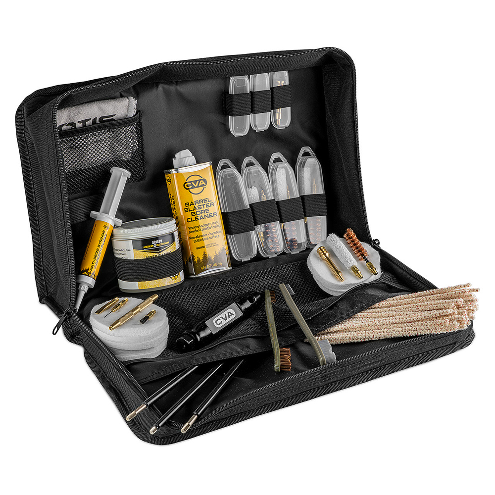 Shooter’s Sets In Clam Pack Deluxe Muzzleloader Range Cleaning Kit Updated Cleaning Rod w/Rotating Handle