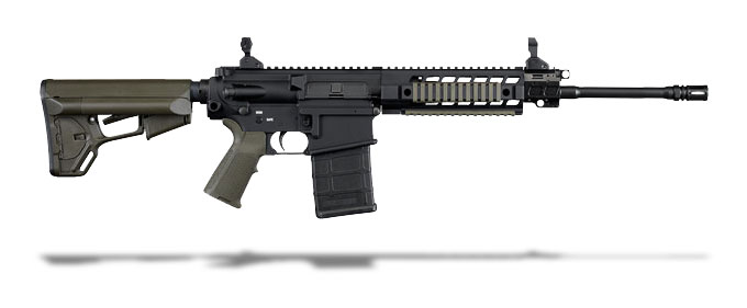 PATROL OD, 16" bbl, 1:10 Twist, Quad Rail, OD MagPul ACS Stock & MIAD Grip R716-16B-P-ODG