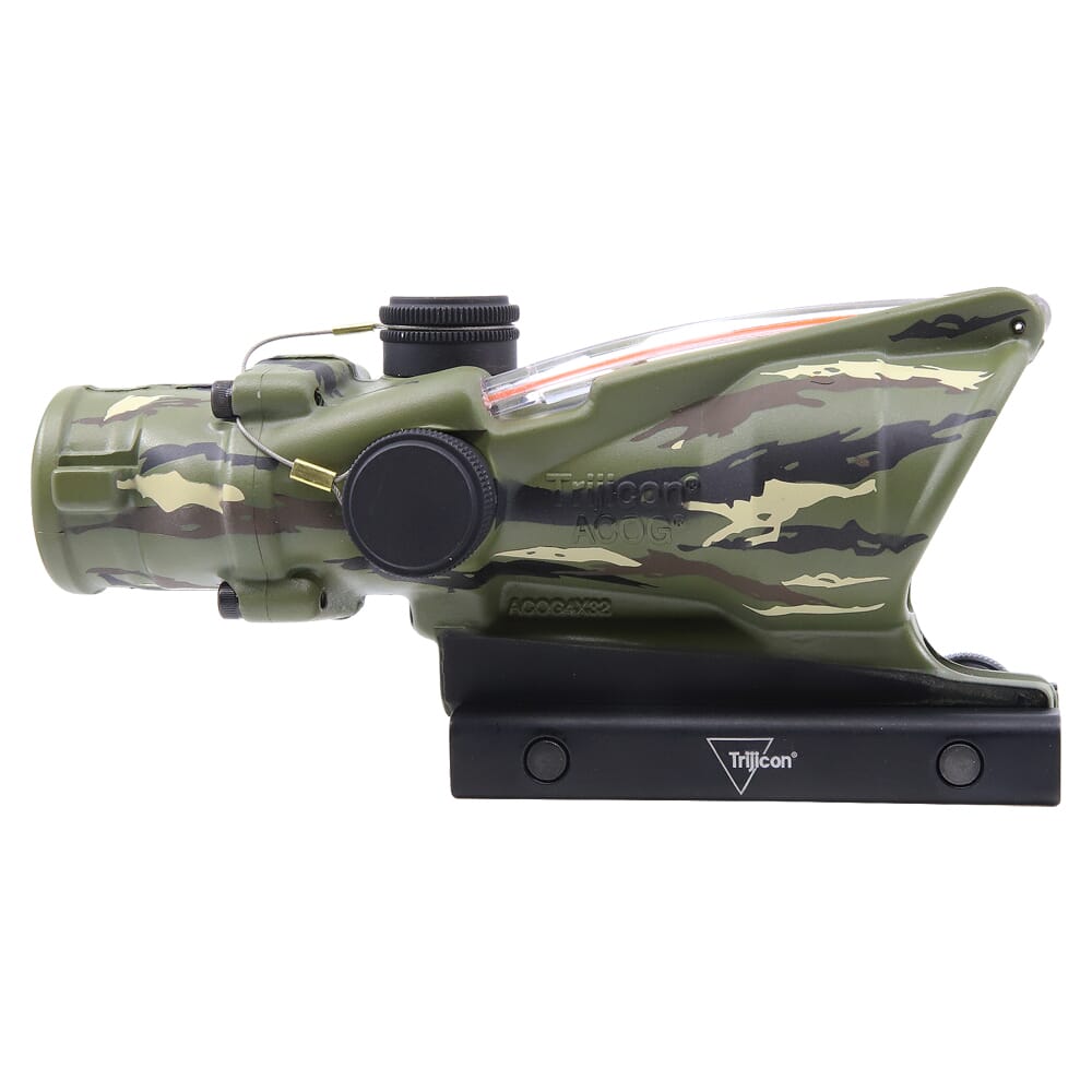 Trijicon ACOG 4x32 5.56 Red Chevron Limited Edition Tiger Camo w/TA51 Mount TA31-C-100763