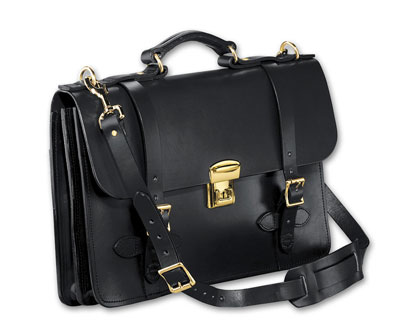 Filson Black Leather Field Satchel FIL-70252-BL