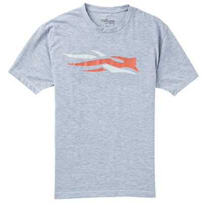 Sitka Sitka Logo Tee SS Heather Grey Large 20046-HG-L