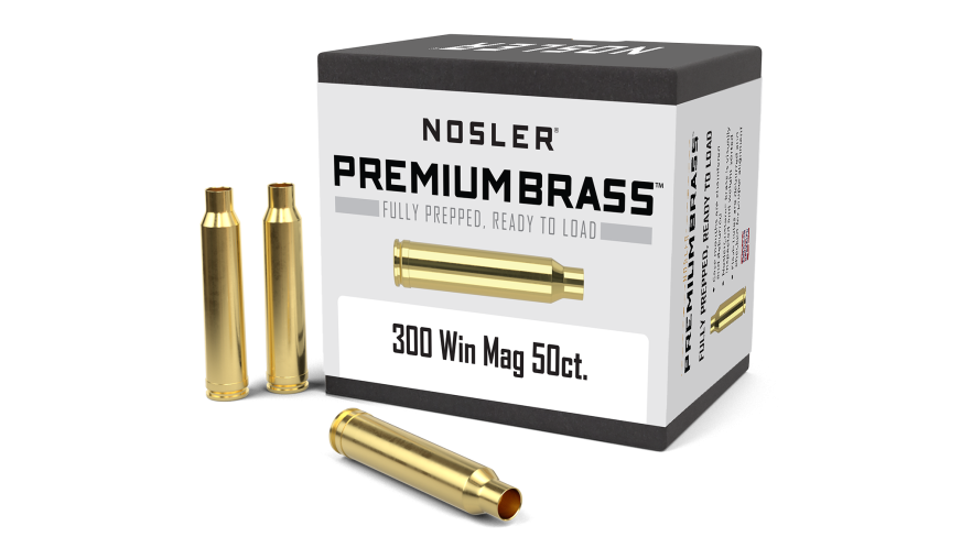 Nosler Premium Brass Box Brass - 300 Win Mag (50ct) Brass 10227