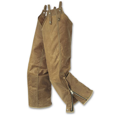 Filson RG Tan Double Tin Zipper Leg Chaps 14023