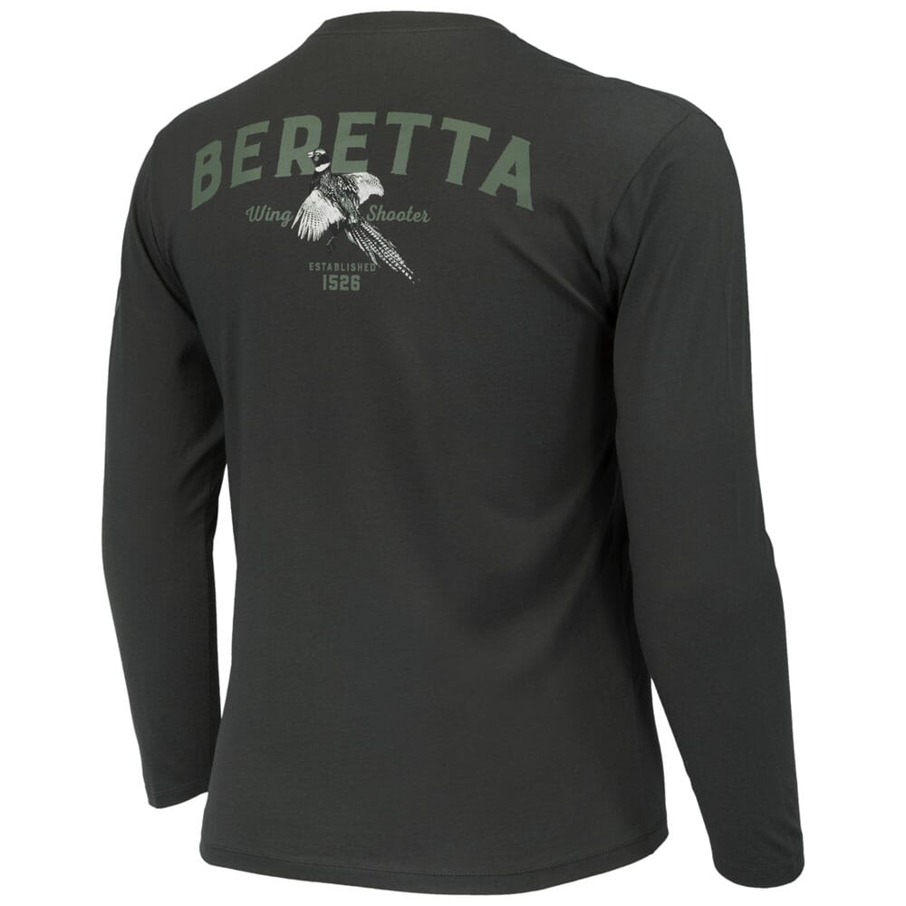 Beretta Wing Shooter LS Tee Dark Olive Small TS206T1890072AS