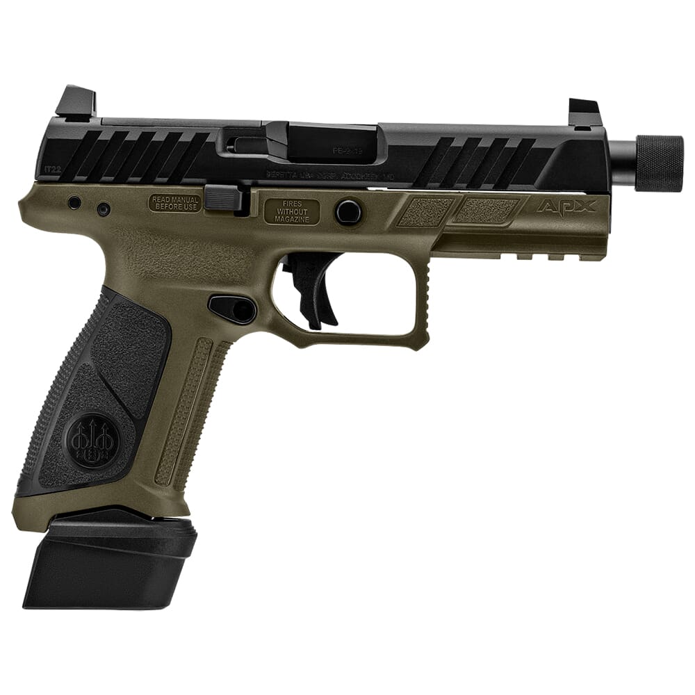 Beretta APX-A1 9mm 4.8" Bbl Optics Ready Pistol w/(3) 21rd Mags JAXA1F921TAC
