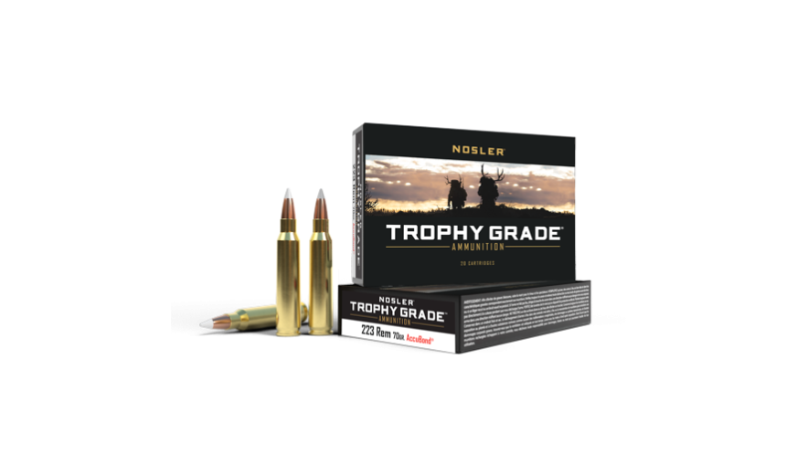 Nosler Trophy Grade TGA - 223 Rem 70g AB SP (20ct) Ammunition 61036