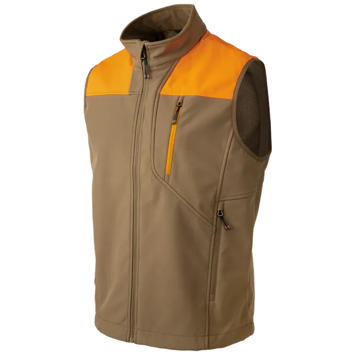Beretta Daybreak Softshell Vest Otter/Blaze Orange Large GU405T244708D8L