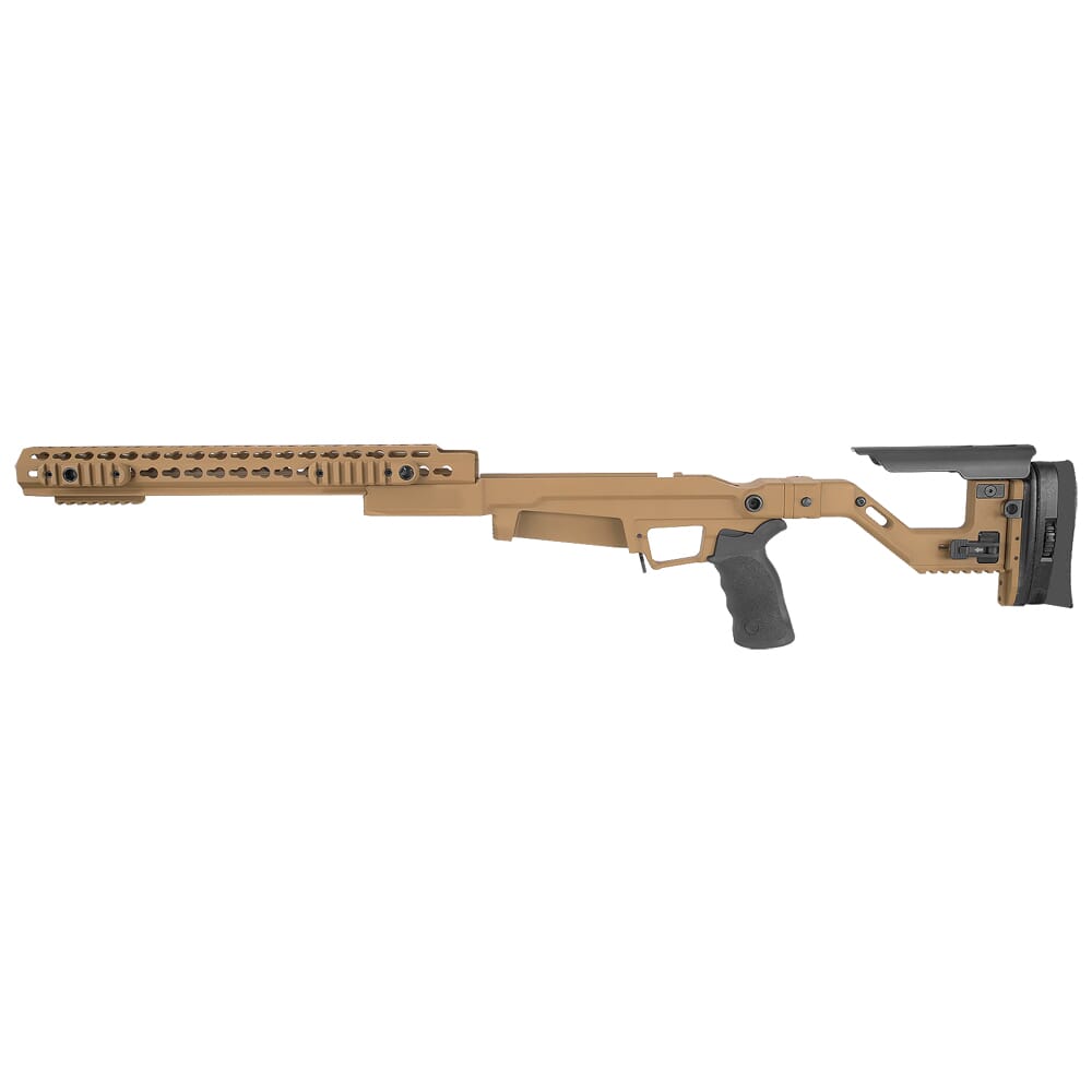 Accuracy International AXSR AICS Rem 700 LA .338 Lapua Mag CIP Right Folding, 16 Forend Dark Earth SRC-002DE