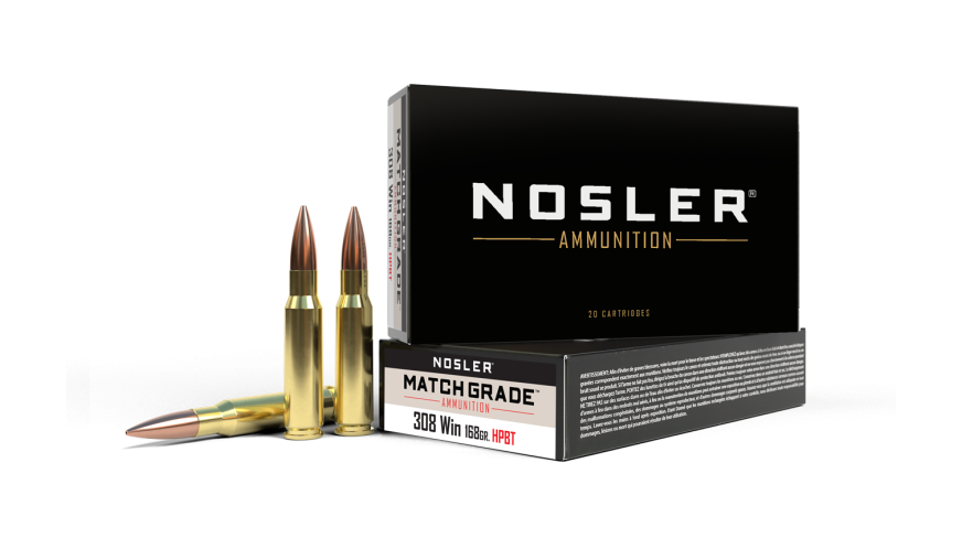 Nosler Match Grade MGA - 308 Win 168g CC HPBT (20ct) Ammunition 60054