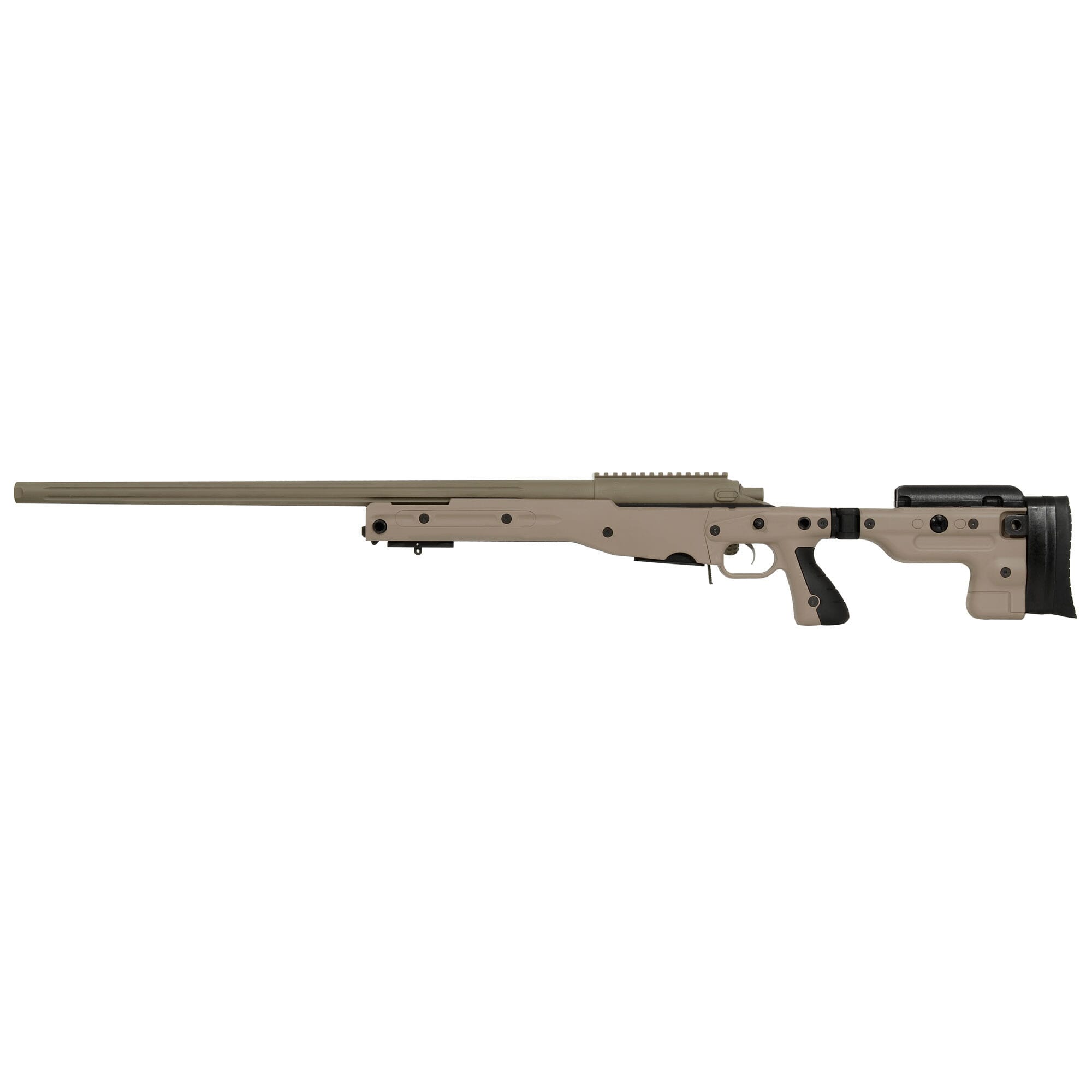 Surgeon Scalpel 6.5 CR-FDE AI Folding Stock-Jewel Trigger-26in Fluted-Threaded