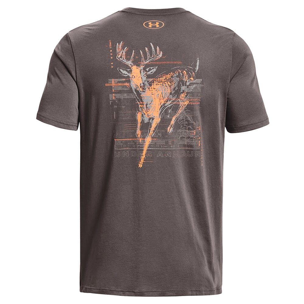 Under Armour Whitetail Skelmatic Short Sleeve Tee Fresh Clay/Panic Orange MD 1357924-176006