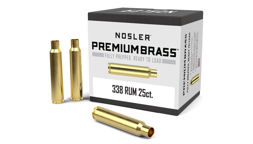 Nosler Premium Brass Box Brass - 338 RUM (25ct) Brass 11912