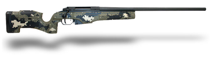 Sako TRG 42 300 Win Woodland Digital Fixed Stock Phosphate Metal Finish w/Picatinny Rail