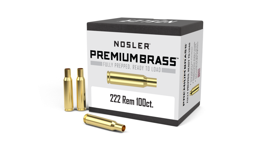 Nosler Premium Brass Box Brass - 222 Rem (100ct) Brass 10058