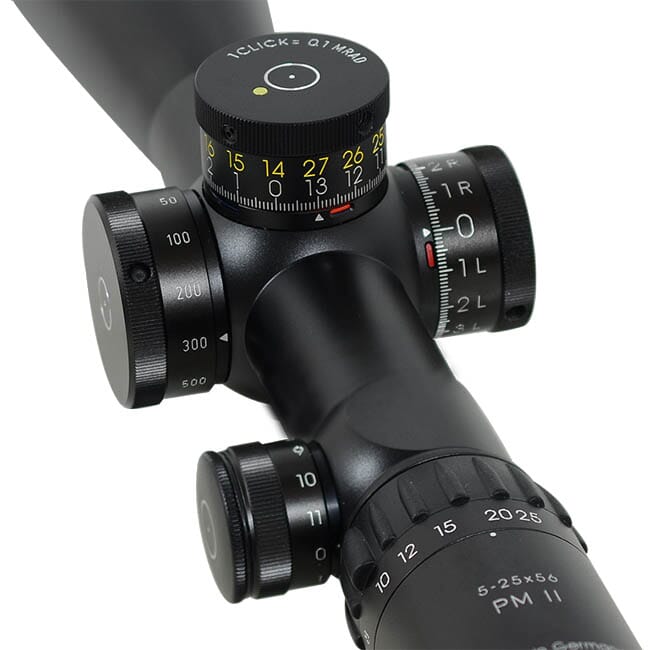 Schmidt Bender PM II 5-25x56 DT II+ H2CMR .1 mrad Riflescope 677-911-922-L7-I5